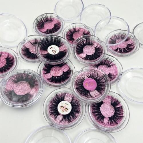 25mm MIKIWI Wholesale 30/50/70/100 Pairs 3D MINK Long Soft Lashes Custom Packaging Labels Dramatic Fluffy Handmade 3D Mink Lash