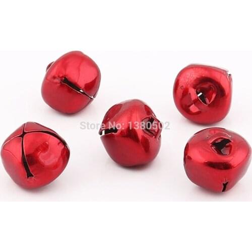 30pcs/lot 19mm large Red Color Metal Christmas Bell Jingle bell DIY Jewelry Making Christmas Tree Wedding Decoration