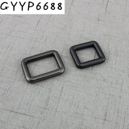 4pcs 50pcs bags Matte gun black fitting hardware square buckles hardware Luggage button Fasteners accessories for bag