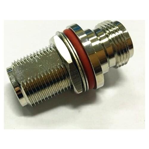 5pcs N female O-ring Waterproof to N Female Jack Nut Panel Mount RF Coax Connector Adapter 50ohm Adaptor