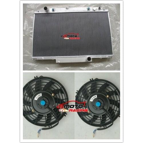 Full Aluminum Racing Radiator + FAN For LEXUS SC400/TOYOTA SOARER UZZ30/31/32 1UZFE AUTO 1991-1996 95 94 93 92