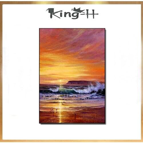 Large 100% Hand Painted Modern Abstract Knife sunrise Oil Painting On Canvas Wall Pictures For Living Room Hotal wall Decoration