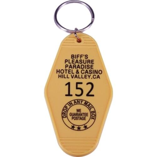 Back to the Future 2 inspired Biffs Pleasure Paradise Keytag