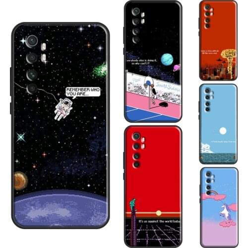 Pixel Art Aesthetic For Xiaomi Mi 11 Lite Note 10 Mi 10T Pro 11 Ultra Phone Case For POCO F3 F2 F1 M3 X3 Pro