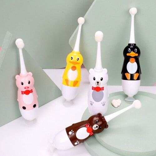 Children Electric Toothbrush Waterproof Sonic Vibrator Teeth Brush for Kids Cartoon Teeth Whitening Battery Powered