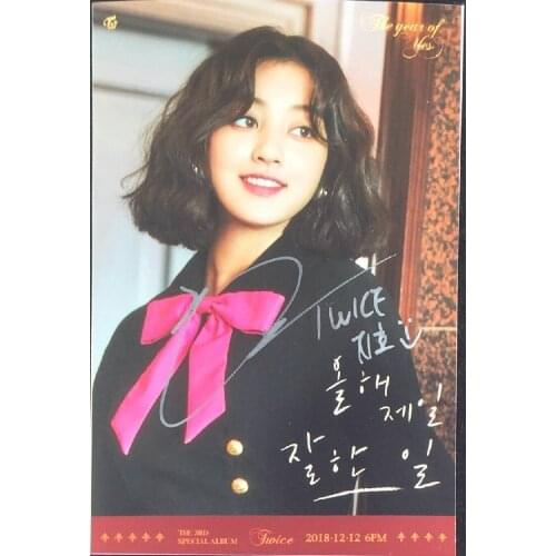Signed TWICE Park Ji Hyo autographed photo THE YEAR OF YES 5*7 inches K-POP 122018A