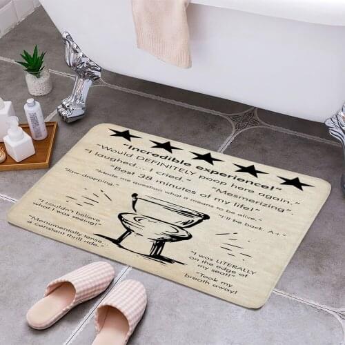 INCREDIBLE TOILET CRAFT 3D Print Doormats Rectangle Non-Slip DoorMat Bedroom Kitchen Entrance Print Door rugs Dropshipping