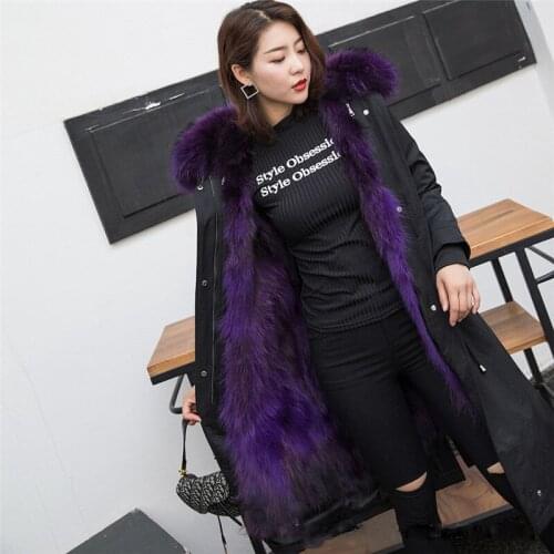 XINYAWEI Hot Sale Fashion New Fur To Overcome Autumn And Winter Coat Female Fox Lining Fashion Thick Warm Fur Collar