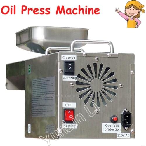 110V/220V Stainless Steel Oil Press Machine Automatic Oil Presser High Oil Extracting Rate Labor Saving Oil Extractor