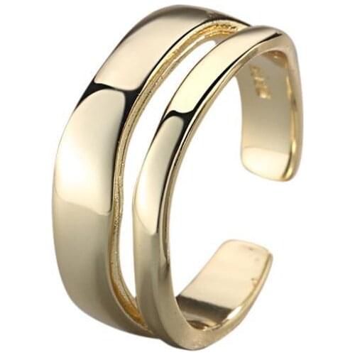 Fashion Female Open Chains Finger Rings For Women Lover Wedding Jewelry Party Trendy Statement Rings Wholesale