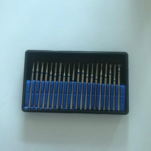 Popular Low Speed HP Diamond Burs KIt Small Tiny Polishing Drill Carving Set for Dental Laboratory DIY Jewellery Stone Grinder