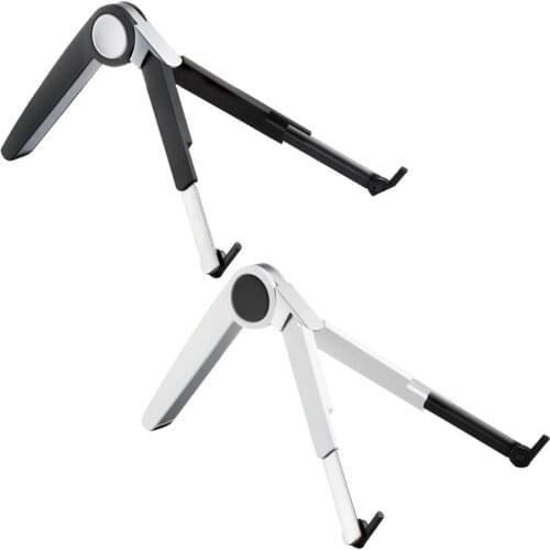 Notebook Laptop Stand Portable Adjustable Computer Aluminum Alloy Bracket Flat Plate Black White Holder For Tablets