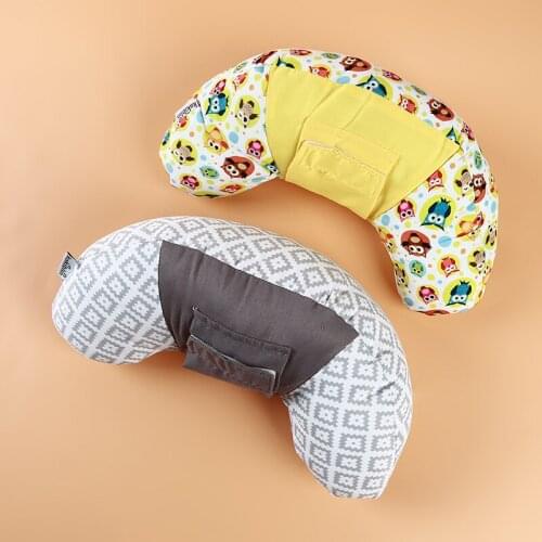 Newborn Baby Photo Props Professional Posing Crescent Pillow Photography Shoot Positioner Yellow Pink Grey