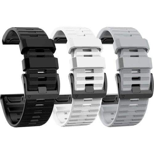 EiEuuk Bands Soft Silicone Watchbands Replacement for Instinct/Fenix 6/Fenix 6 Pro/Forerunner 935/945/Fenix 5 Plus Smartwatch