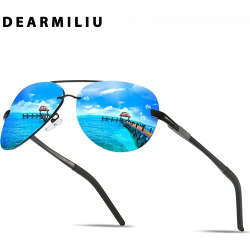 DEARMILIU Retro Mens Polarized Sunglasses Women Driving Pilot Eyewear Accessories Sun Glasses Goggle UV400 Gafas De Sol For Men
