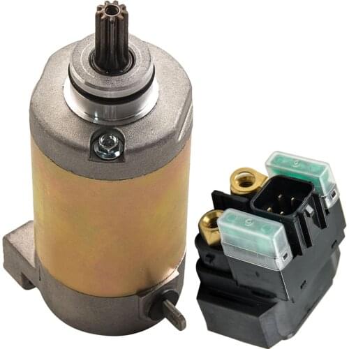 Starter and Solenoid Relay For Yamaha Raptor 250 YFM250 YFM 250 XT250 08-13 249cc Motorcycles 3C5818900000,3C5-81890-00-00