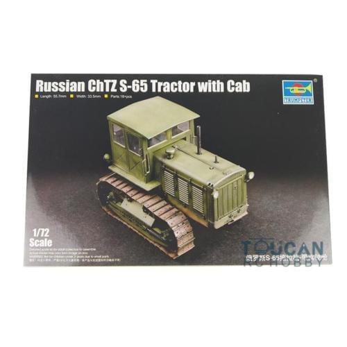 Trumpeter 07111 1/72 Russian ChTZ S-65 Tractor with Cab Assembly Model Kit DIY TH05611-SMT2