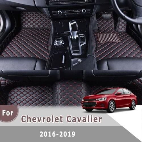 RHD Carpets Rugs For Chevrolet Cavalier 2019 2018 2017 2016 Waterproof Leather Car Floor Mats Custom Car Interior Accessories