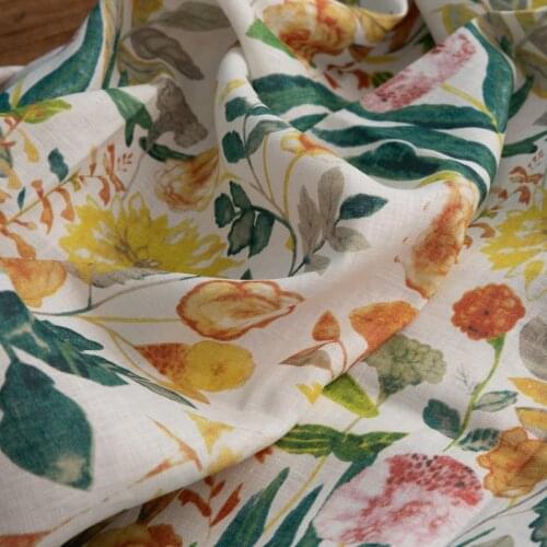 High quality pure flax material Advanced Customized Brand fabrics High-grade gown, dress and cheongsam fabric