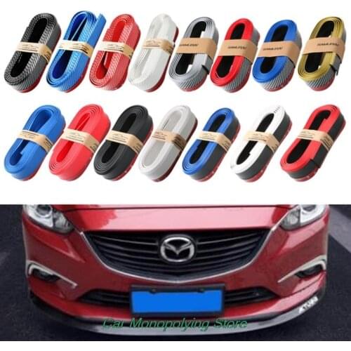 1pc 2.5M Front Car Bumper Protector Rubber Car Protector Front Bumper Guards