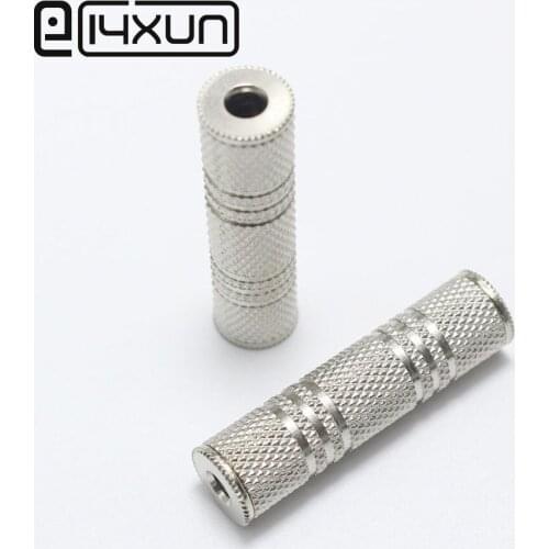 10pcs/lot Metal 3.5mm 1/8" Female To 3.5mm Female Jack Audio Headphone Stereo Adapter High Quality minijack plug Wire Connector