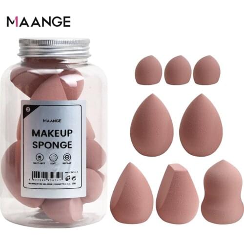MAANGE 8pcs Cosmetic Puff Makeup Sponge Set Blender Makeup Tools Beauty Face Foundation Blending for Liquid Cream and Powder New