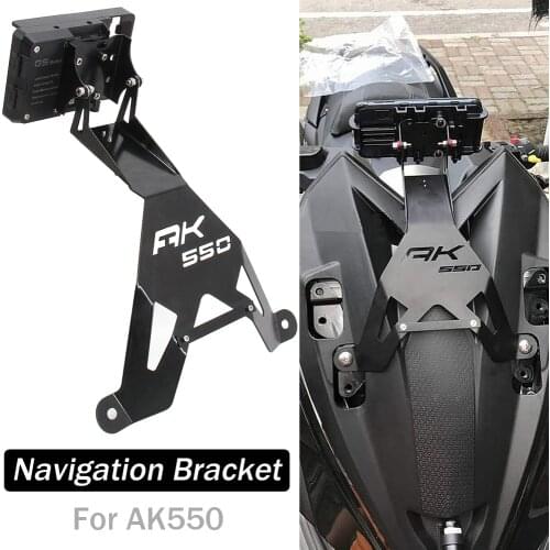 Motorcycle Accessories For KYMCO AK550 ak550 AK 550 Front Mid Navigation Bracket GPS Mobile Phone Charging
