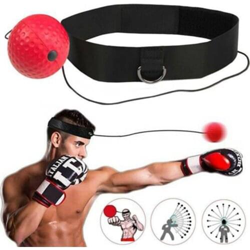 Boxing Reflex Speed Punch Ball Headband Head-mounted Boxing Punch Ball Raising Reaction Force Training Hand Eye Coordination
