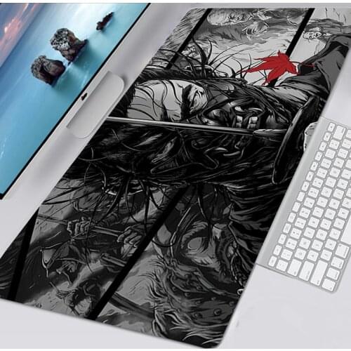 Ghost of Tsushima Large Mousepad 90X30 Gaming Accessories Non-slip Anime Mouse Pad Gamer Mausepad Keyboard Mat Tapis De Souris
