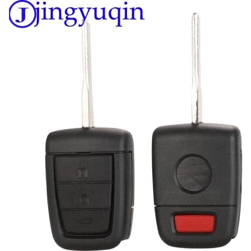 Jingyuqin Remote Key Fob Case Shell for Chevrolet Caprice for Holden Commodore VE With 3 + Panic Key 4 Buttons