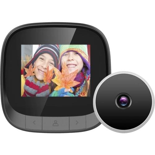 2.4" LCD Color Screen Digital Doorbell 90 Degree Door Eye Doorbell Electronic Peephole Door Camera Viewer Outdoor Door Bell