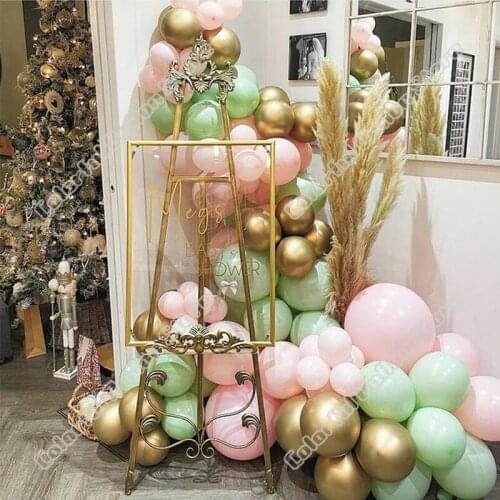 Wedding Birthday Party Decor Double Maca Pink Maca Green Latex Balloon Garland Arch Wedding Birthday Party Baby Shower Decor