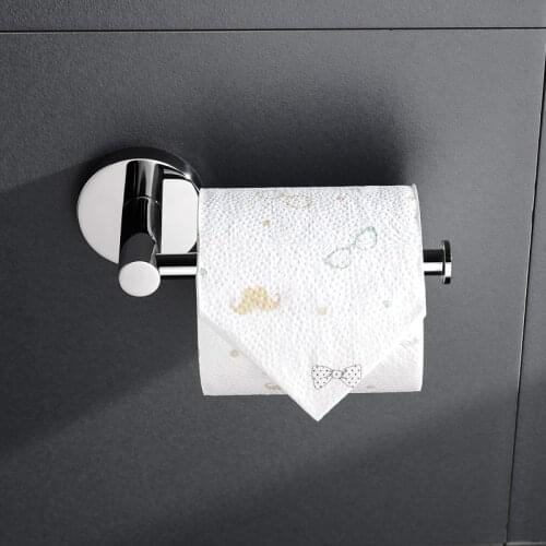 Toilet Roll Paper Accessory Wall Mount Toilet Paper Holder Stainless Steel Bathroom Tissue Hanger Accessories Paper Holders