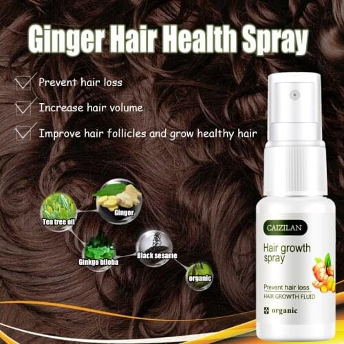 Ginger Nutrient Liquid Hair Growth Spray Anti-drying Nourish Moisturizing Repair Damaged Silk Prevent Hair Loss Hair Care TSLM1