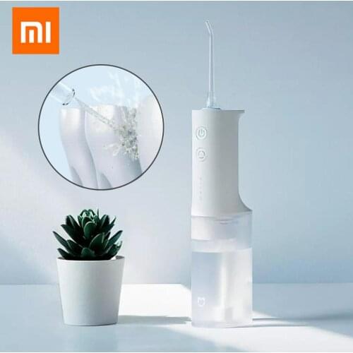 Xiaomi Mijia Electric Oral Irrigator Water Flosser 200ml Capacity IPX7 Waterproof Water Toothpick Dental Care 4 Gear Level