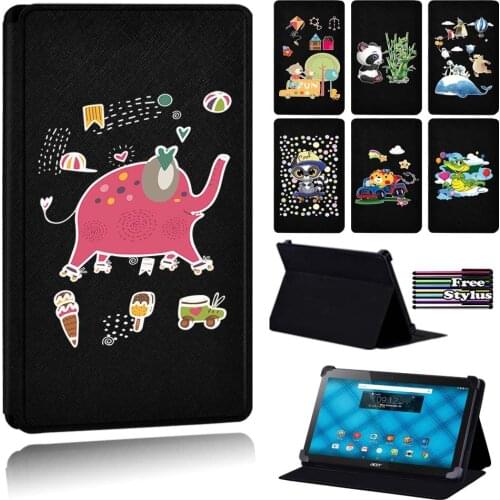 For Acer Iconia A3-A10/Iconia One 10 B3-(A10/A20/A30)/Iconia One 10 B3(A40/A50) New Cartoon series Leather Tablet Case + Pen