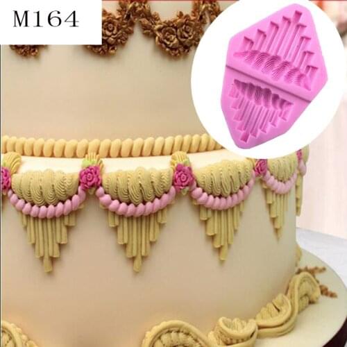 Lace Decoration Diy Silicone Cake Mold Turned Sugar Silicone Baking Mold B062