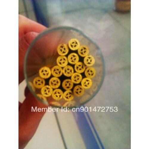 Brass tube for EDM drilling machine , brass multi hole tube 2.3*400mm, brass electrode tube