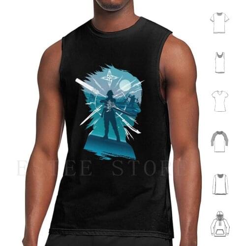 Protagonist-Noct Tank Tops Vest Cotton Final Fantasy Final Fantasy Vii Ff7 Final Fantasy Remake Ffx Ffvii Ffviii Ffxv Cloud