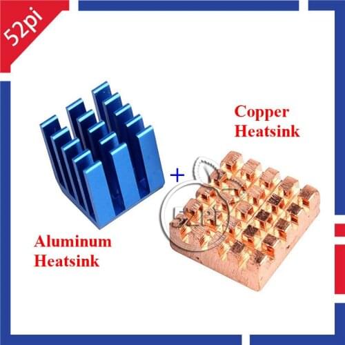 Copper Aluminium Cooling Heatsinks for Raspberry Pi 3/2 Model B