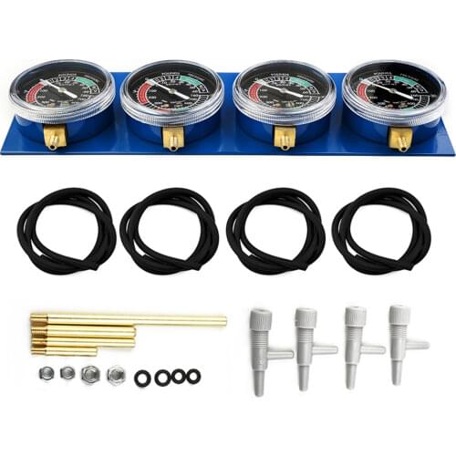 Fuel Vacuum Synchronizer Gauge Carburetor Tool With 4*Connectors For Motorcycle Motorbike Carbs Sync Gauge