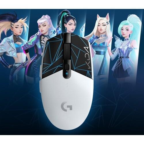 Logitech G304 LIGHTSPEED KDA Ltd Edition Gaming Mouse 2.4G Wireless HERO Sensor DIY 12000DPI 6 Button Programmable Gamer Mice