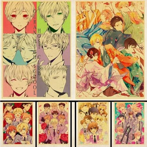 5D DIY Anime Ouran High School Host Club Poster Diamond Painting Cross Stitch Kit Diamond Embroidery Mosaic Art Picture Gift