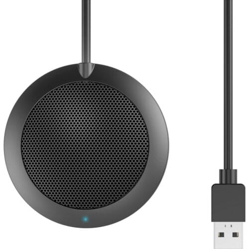 USB Plug Computer Tabletop Omnidirectional Condenser Boundary Conference Microphone For Recording,Gaming,Skype,Voip Call