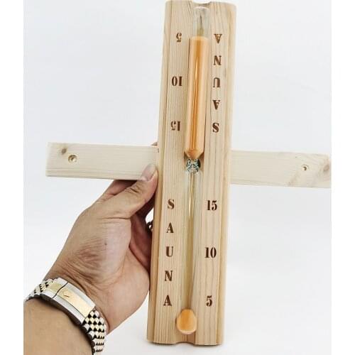 Sauna Hourglass Timer Countdown-Clock Wall-Rotating 15-Minute