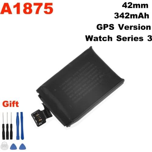 Tested Original A1875 Battery Real 342mAh For Apple watch A1859 Series 3 GPS Version 42mm