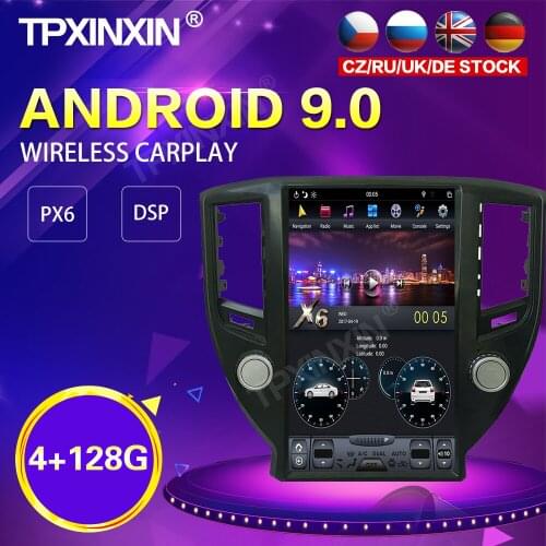 PX6 IPS Android 9.0 4+128G Tesla Style Car Radio For Toyota Crown 2014 GPS Navigation Stereo Recoder Video Head Unit DSP Carplay