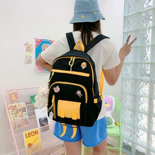 New school bag female student travel Korean backpack Japanese Harajuku large-capacity backpack fashion small fresh schoolbag