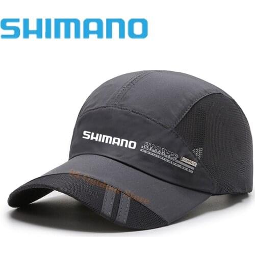 Shimano Fishing Hats Summer Anti-Uv Sun Protection Fishing Caps Breathable Adjustable Outdoor Running Hiking Sports Golf Mesh Ca