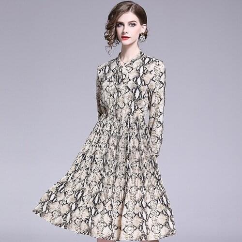 Vintage Elegant Chiffon Dress Women Spring Long Sleeve Midi Dress 2020 Ladies Dresses Party Korean Women Dress Vestidos 99216